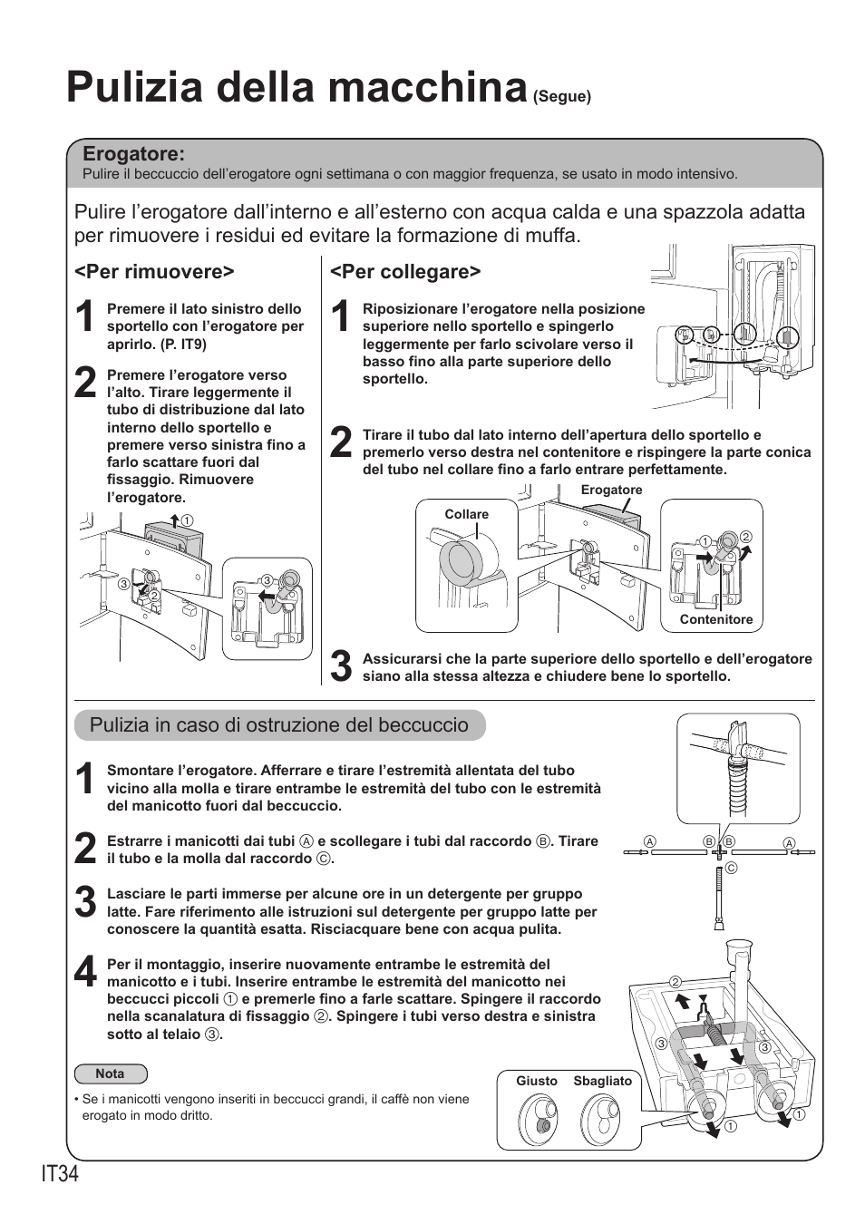 Pulizia della macchina, It34 | Panasonic NCZA1 User Manual | Page 212 / 268