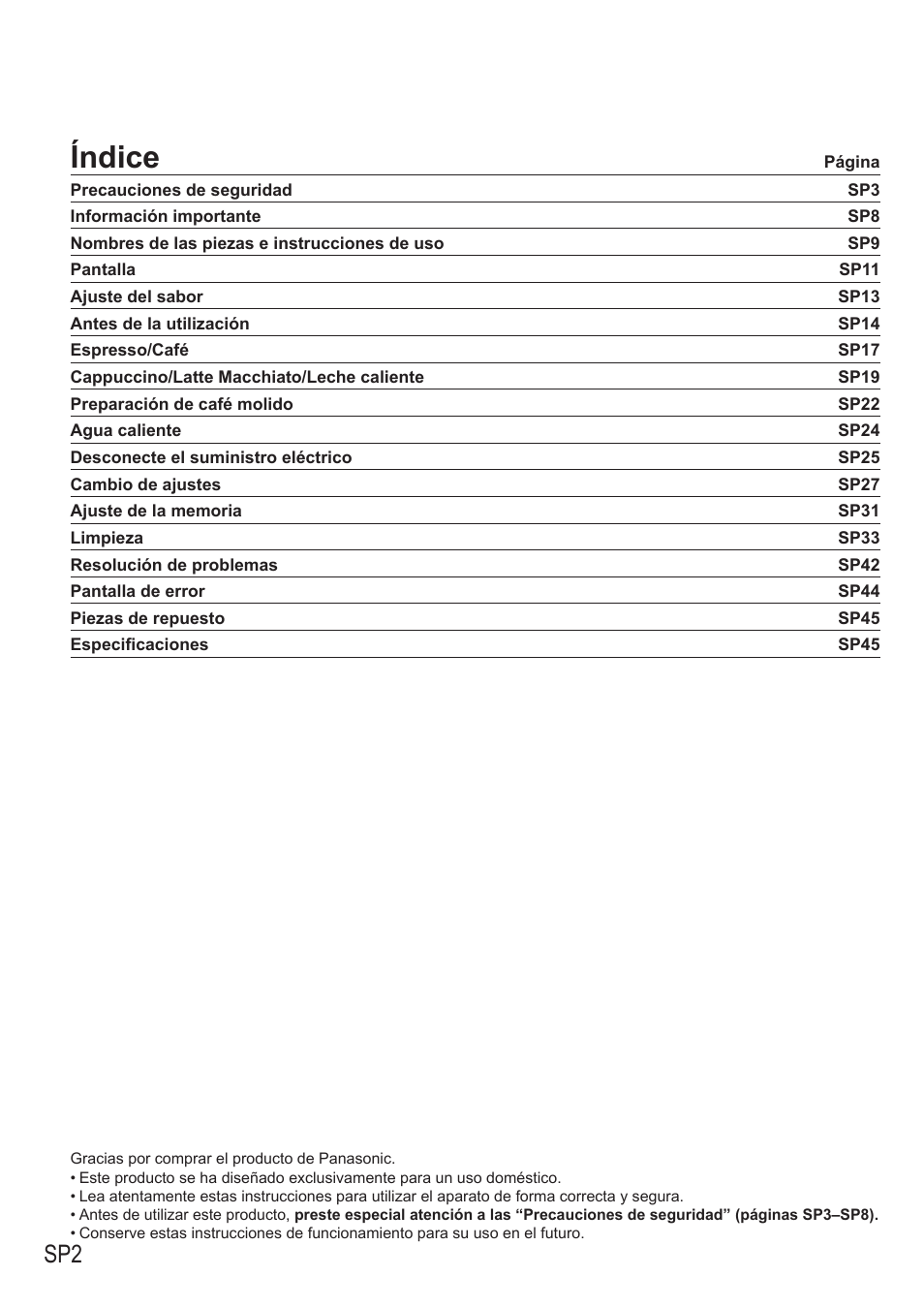 Índice | Panasonic NCZA1 User Manual | Page 224 / 268