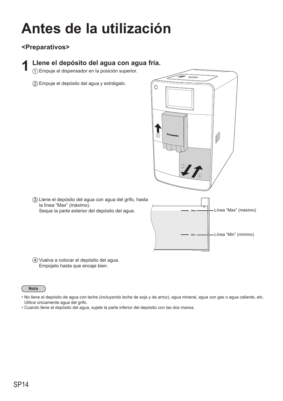 Antes de la utilización, Sp14 | Panasonic NCZA1 User Manual | Page 236 / 268