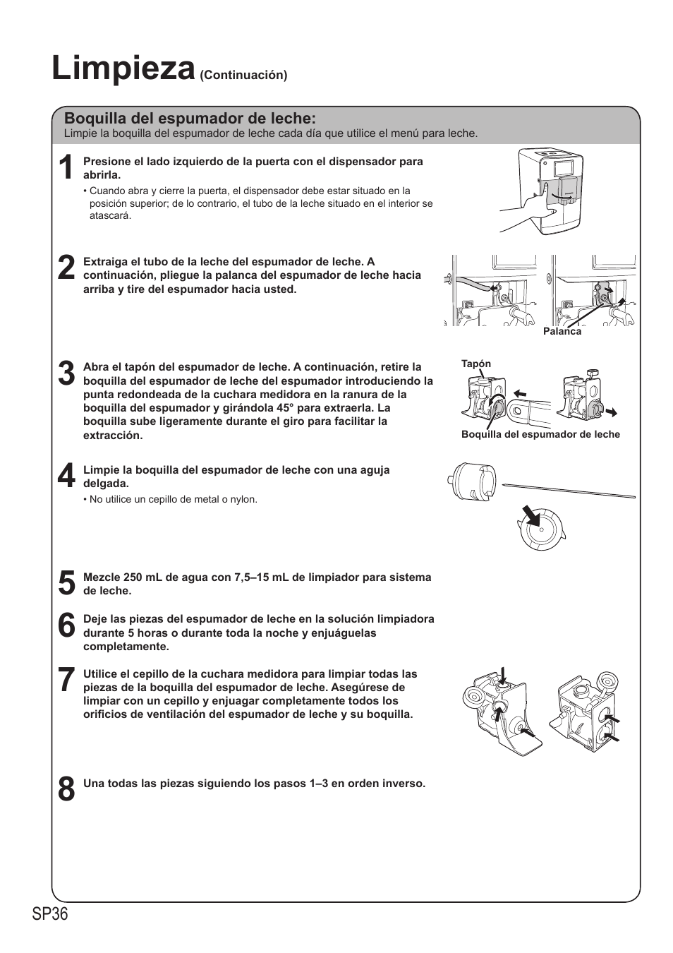 Limpieza | Panasonic NCZA1 User Manual | Page 258 / 268