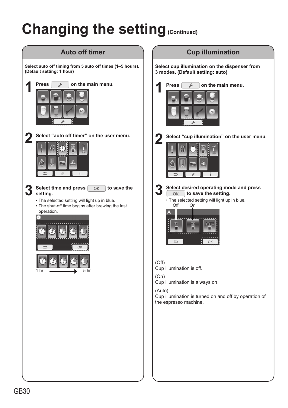 Changing the setting | Panasonic NCZA1 User Manual | Page 30 / 268