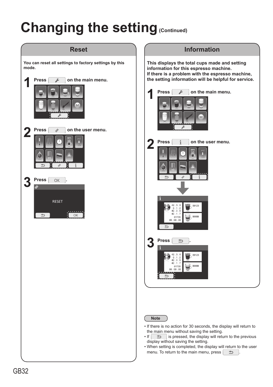 Changing the setting | Panasonic NCZA1 User Manual | Page 32 / 268