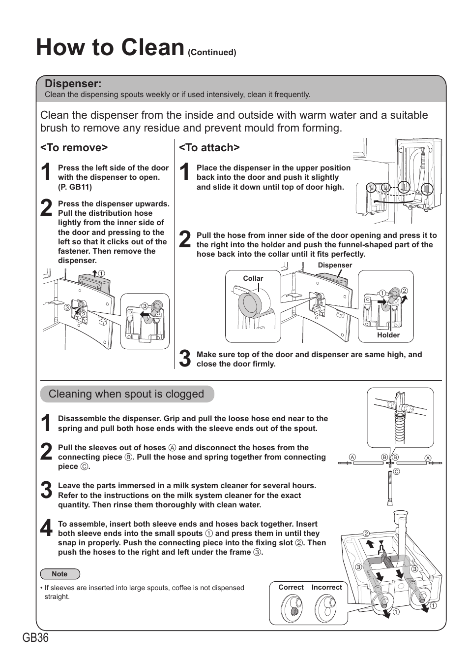 How to clean, Gb36 | Panasonic NCZA1 User Manual | Page 36 / 268