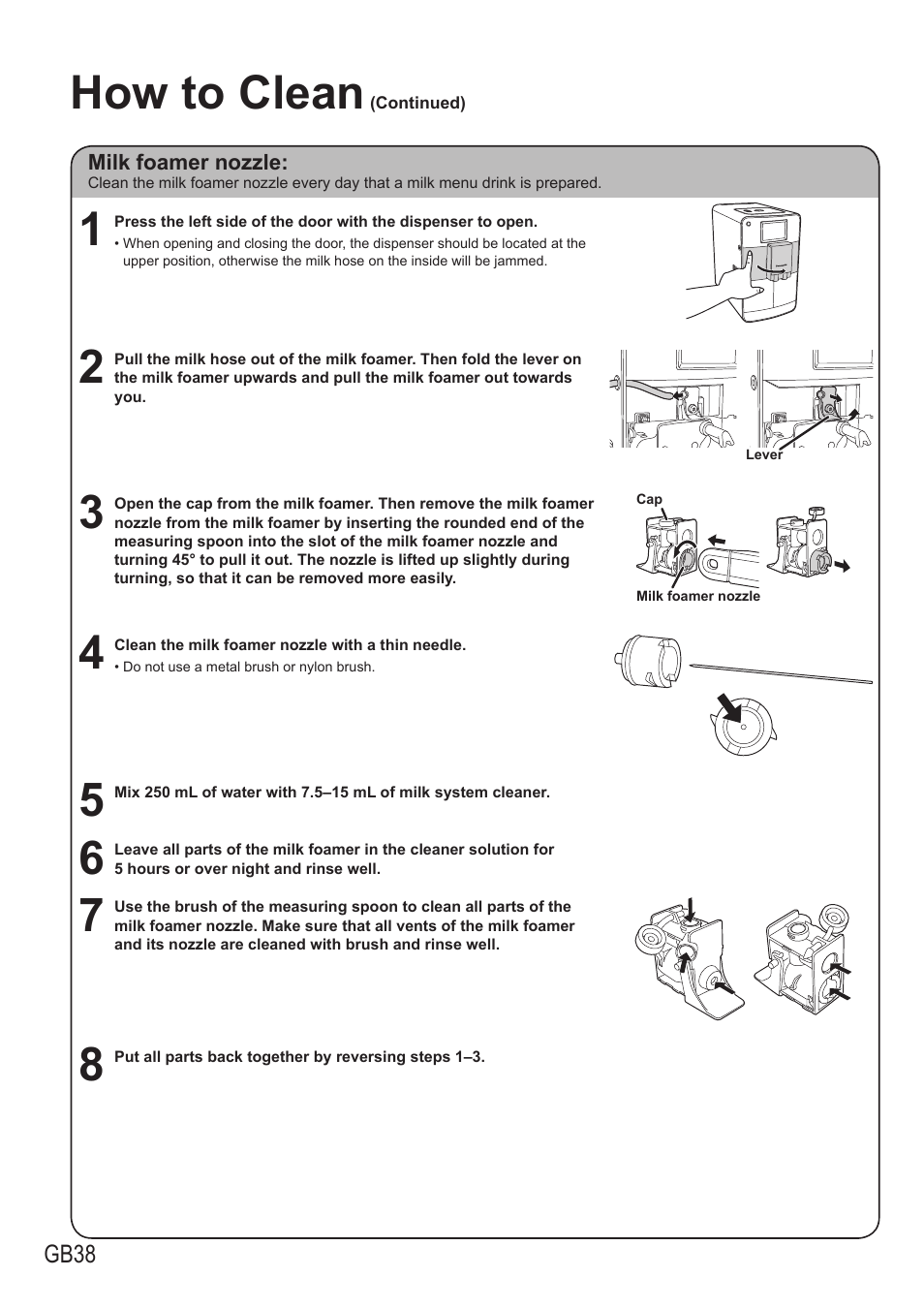 How to clean | Panasonic NCZA1 User Manual | Page 38 / 268