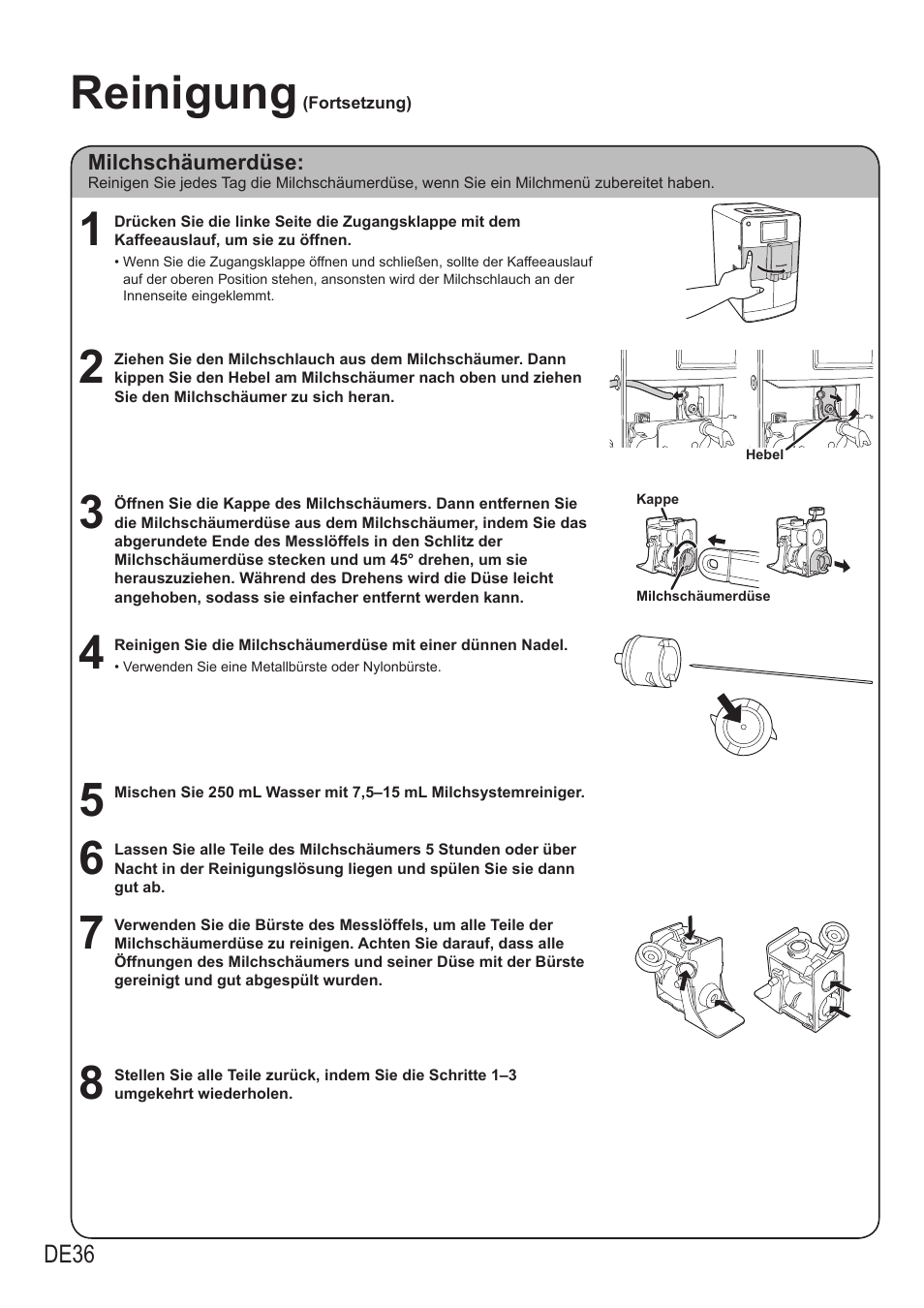 Reinigung | Panasonic NCZA1 User Manual | Page 82 / 268