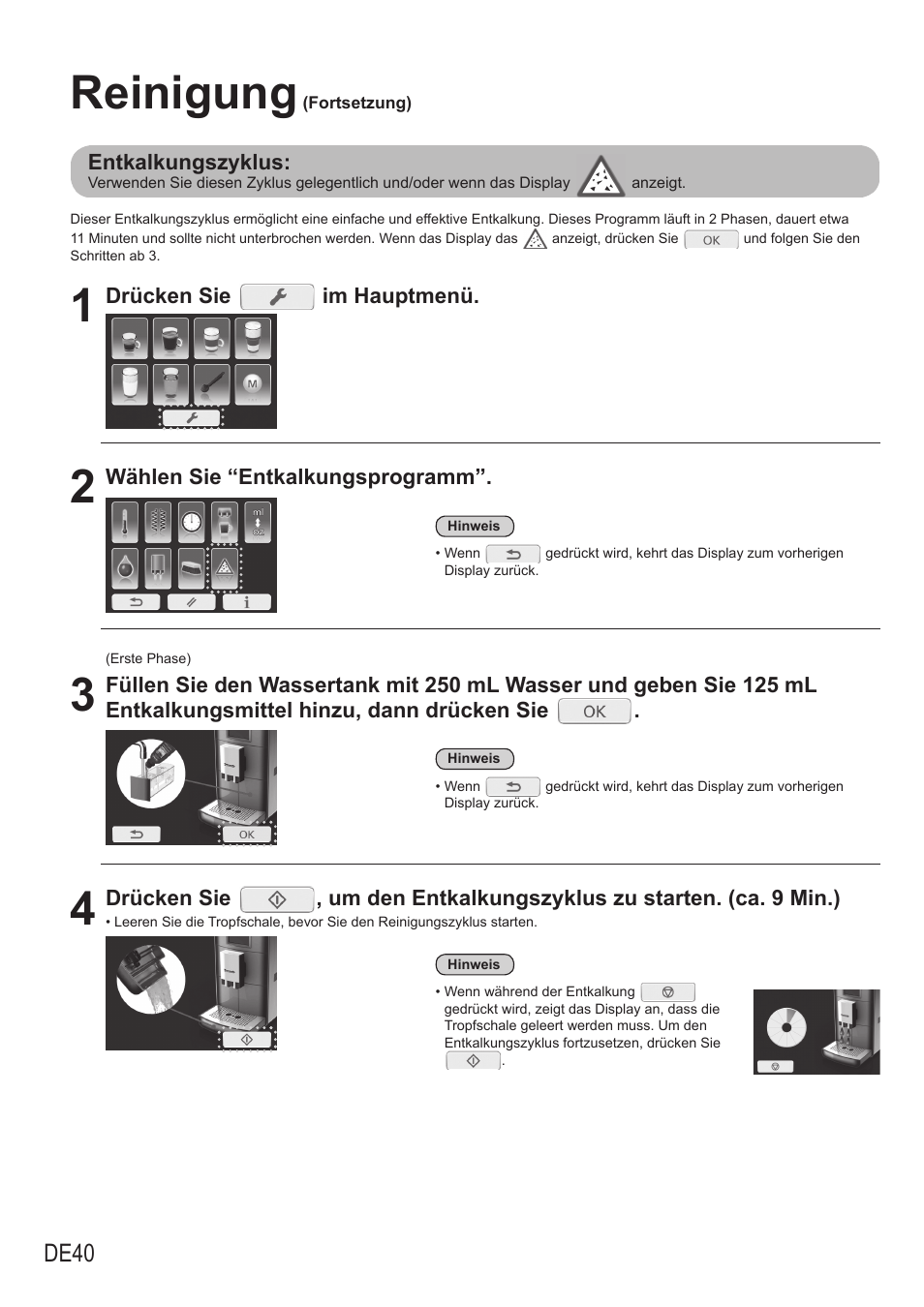 Reinigung, De40 | Panasonic NCZA1 User Manual | Page 86 / 268