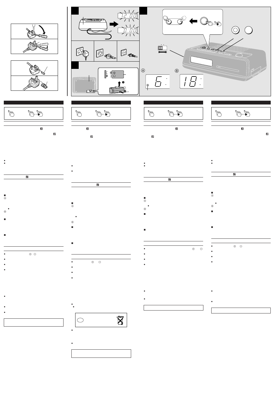 Niet weggooien, maar inleveren als kca, While pressing, Figure a figure b figure a figure b | Panasonic RC6266 User Manual | Page 2 / 4