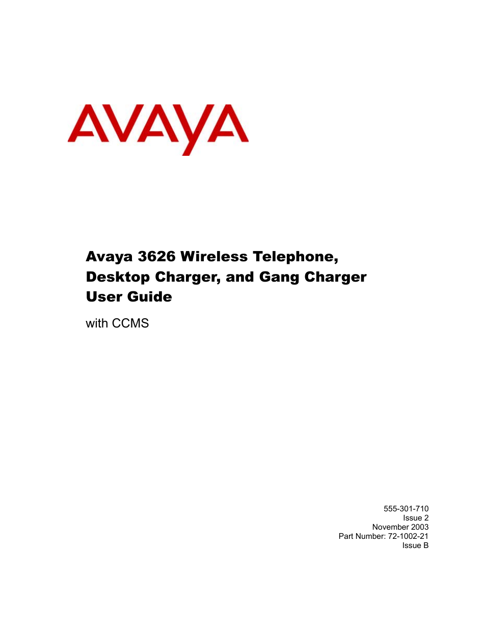 Avaya Desktop Charger User Manual | 24 pages