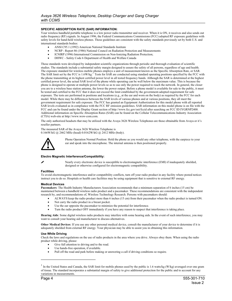 Avaya Desktop Charger User Manual | Page 4 / 24
