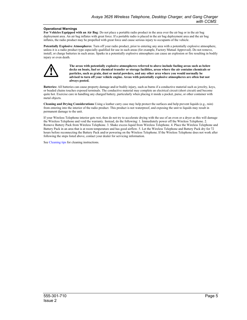 Avaya Desktop Charger User Manual | Page 5 / 24