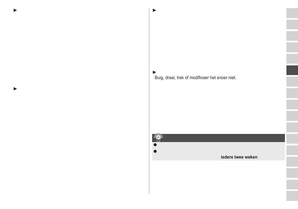 Tipsvooroptimaleepileerresultaten | Panasonic ESWD22 User Manual | Page 39 / 114