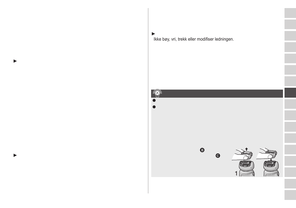 Tipsforbesthårfjerningsresultat | Panasonic ESWD22 User Manual | Page 53 / 114