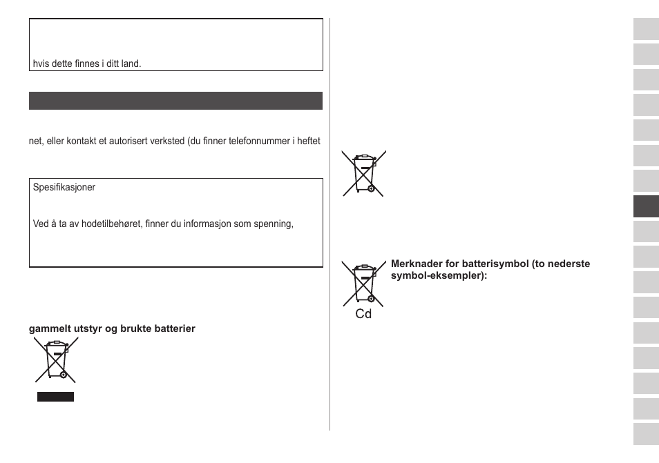 Garanti | Panasonic ESWD22 User Manual | Page 57 / 114