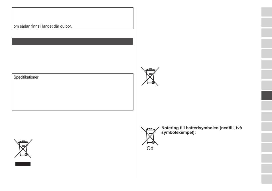Garanti | Panasonic ESWD22 User Manual | Page 63 / 114