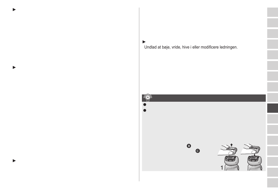 Tipsforbedsteepileringsresultater | Panasonic ESWD22 User Manual | Page 65 / 114