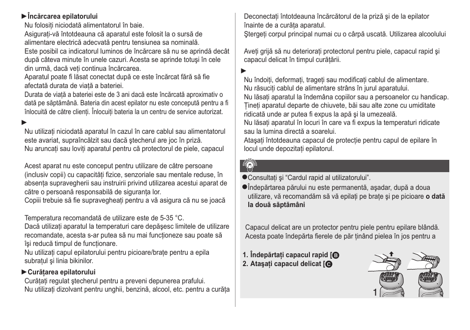 Sfaturipentrurezultateoptimelaepilat | Panasonic ESWD22 User Manual | Page 96 / 114