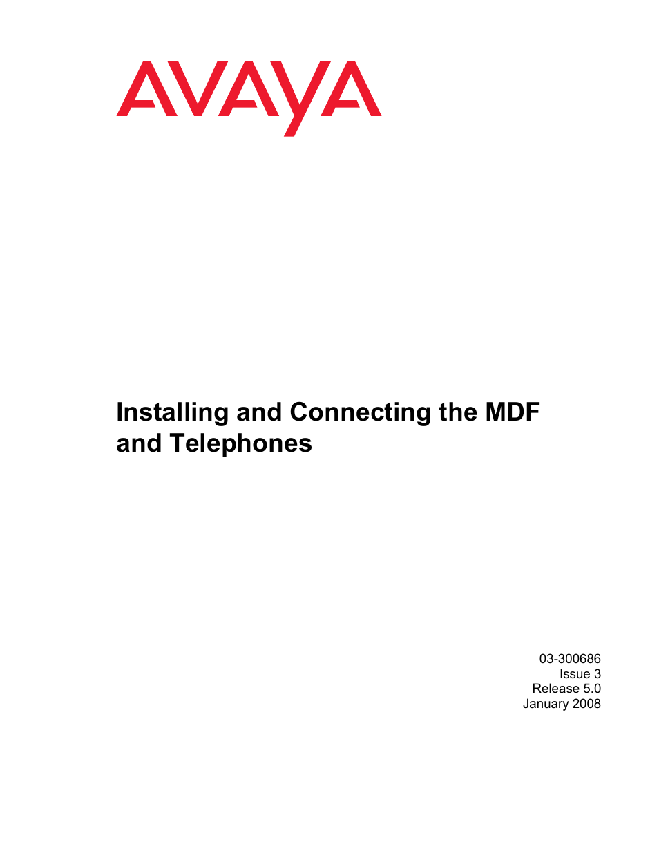 Avaya 03-300686 User Manual | 156 pages