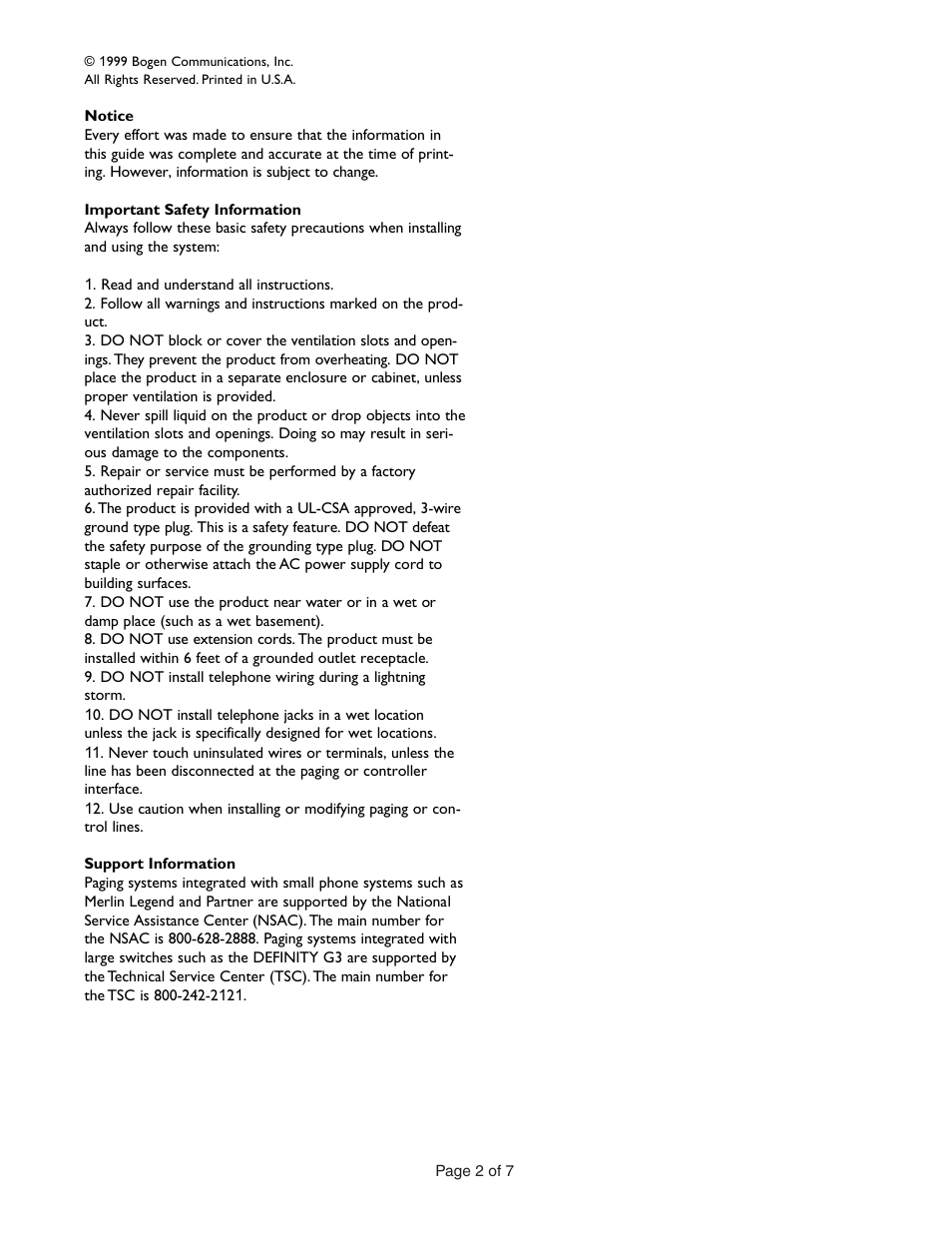 Avaya LUMULZMIC User Manual | Page 2 / 7