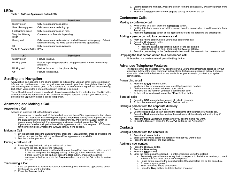 Avaya one-X Deskphone Value Edition 1608 User Manual | 2 pages