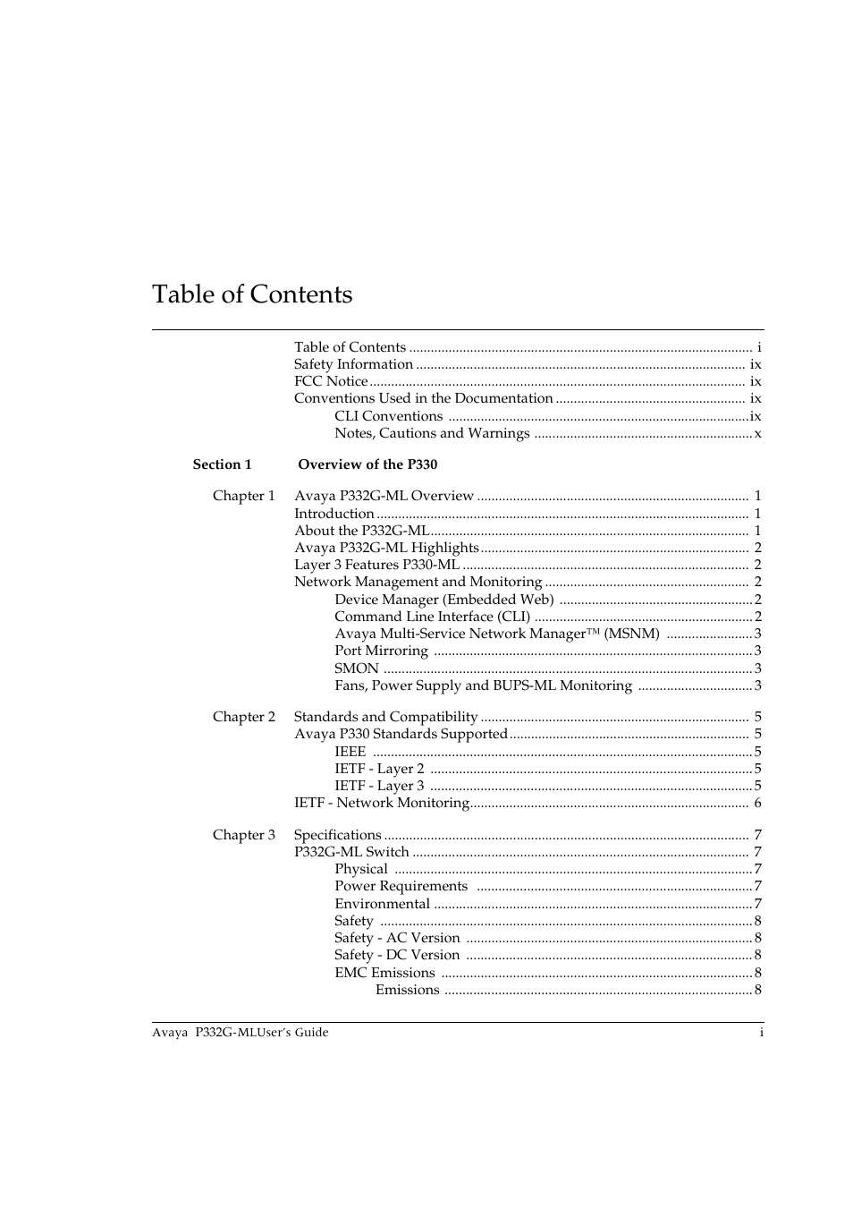 Avaya P332G-ML User Manual | Page 3 / 150