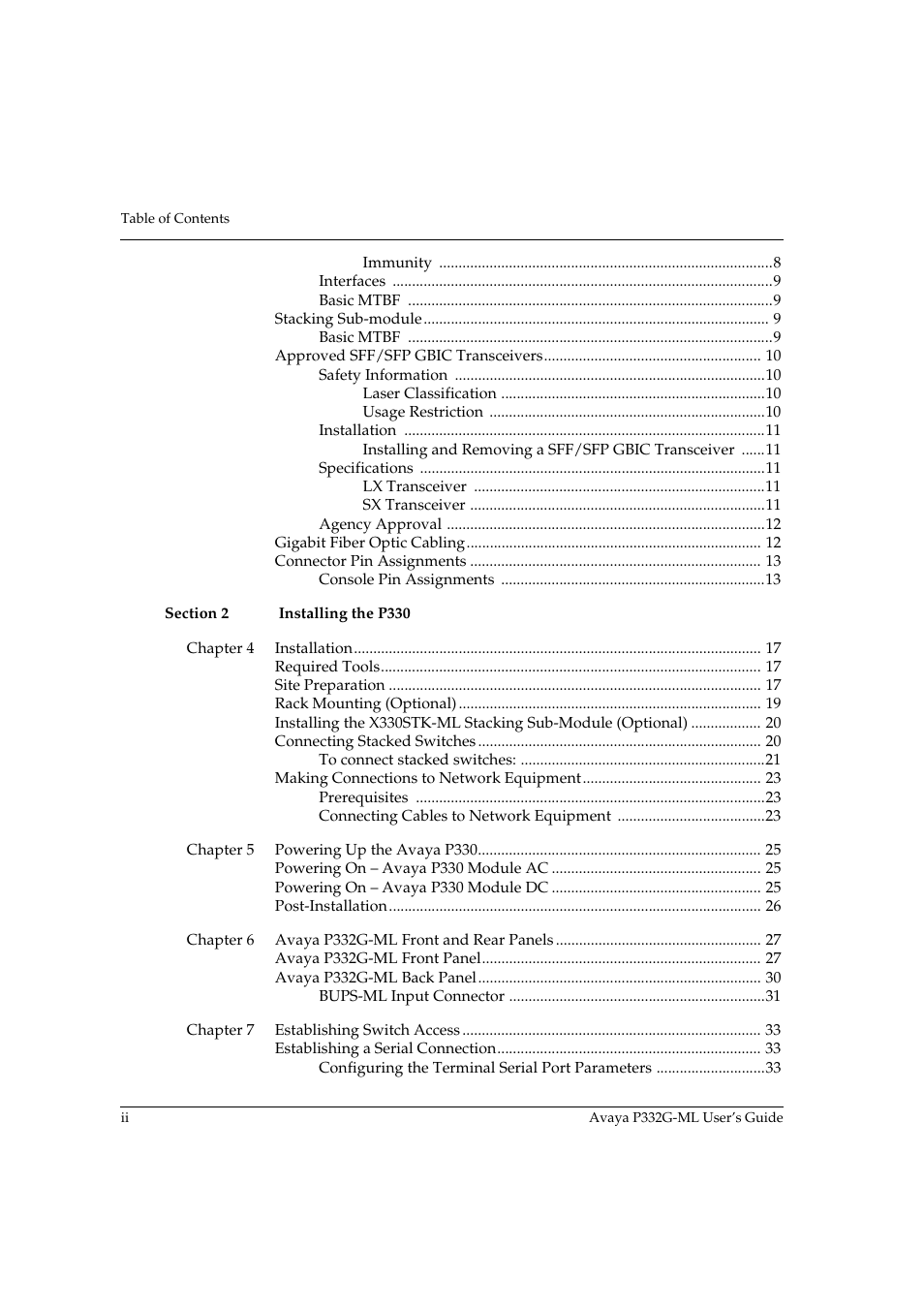 Avaya P332G-ML User Manual | Page 4 / 150