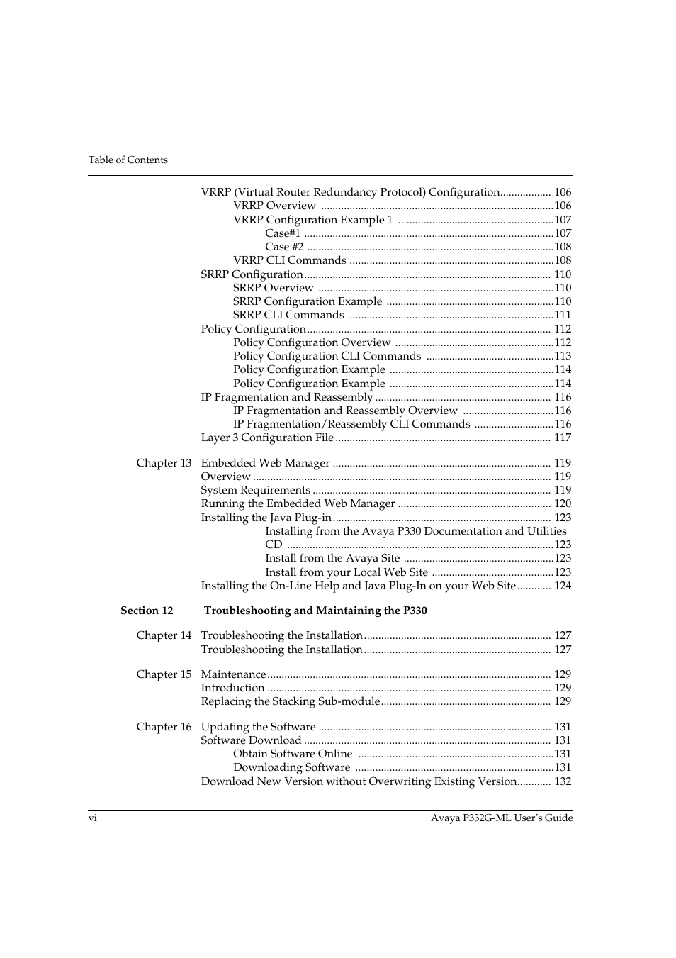 Avaya P332G-ML User Manual | Page 8 / 150