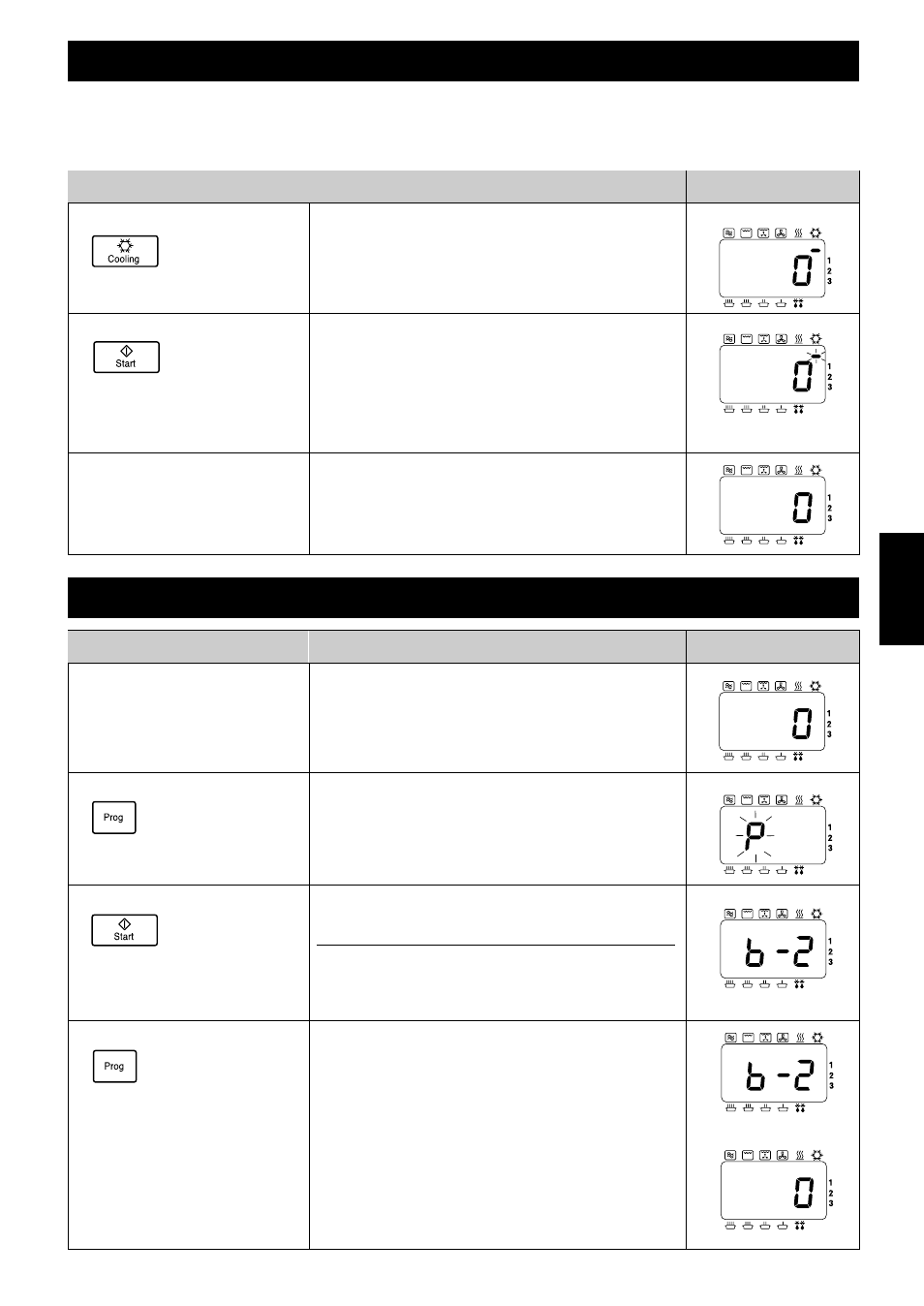 Enfriar el horno de forma rápida, Cambiar el tono de la señal acústica, Información acción | Pantalla | Panasonic NEC1475 User Manual | Page 137 / 284