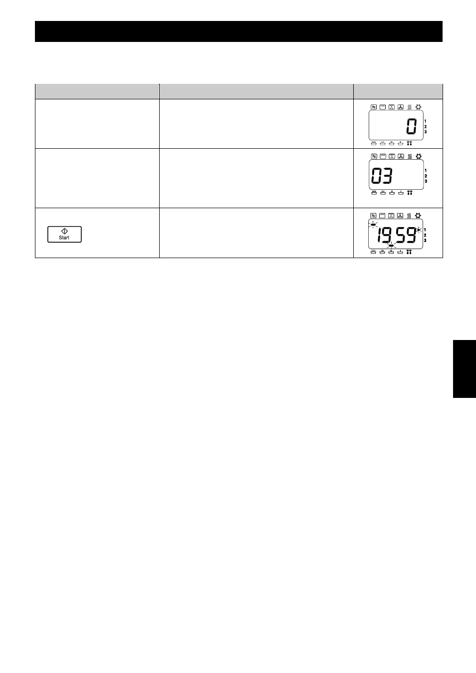Informazioni azione, Display, Blocco programmi | Panasonic NEC1475 User Manual | Page 161 / 284
