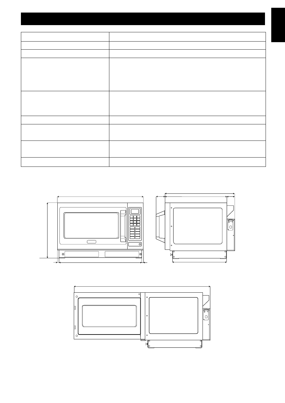 Technical specifications | Panasonic NEC1475 User Manual | Page 29 / 284