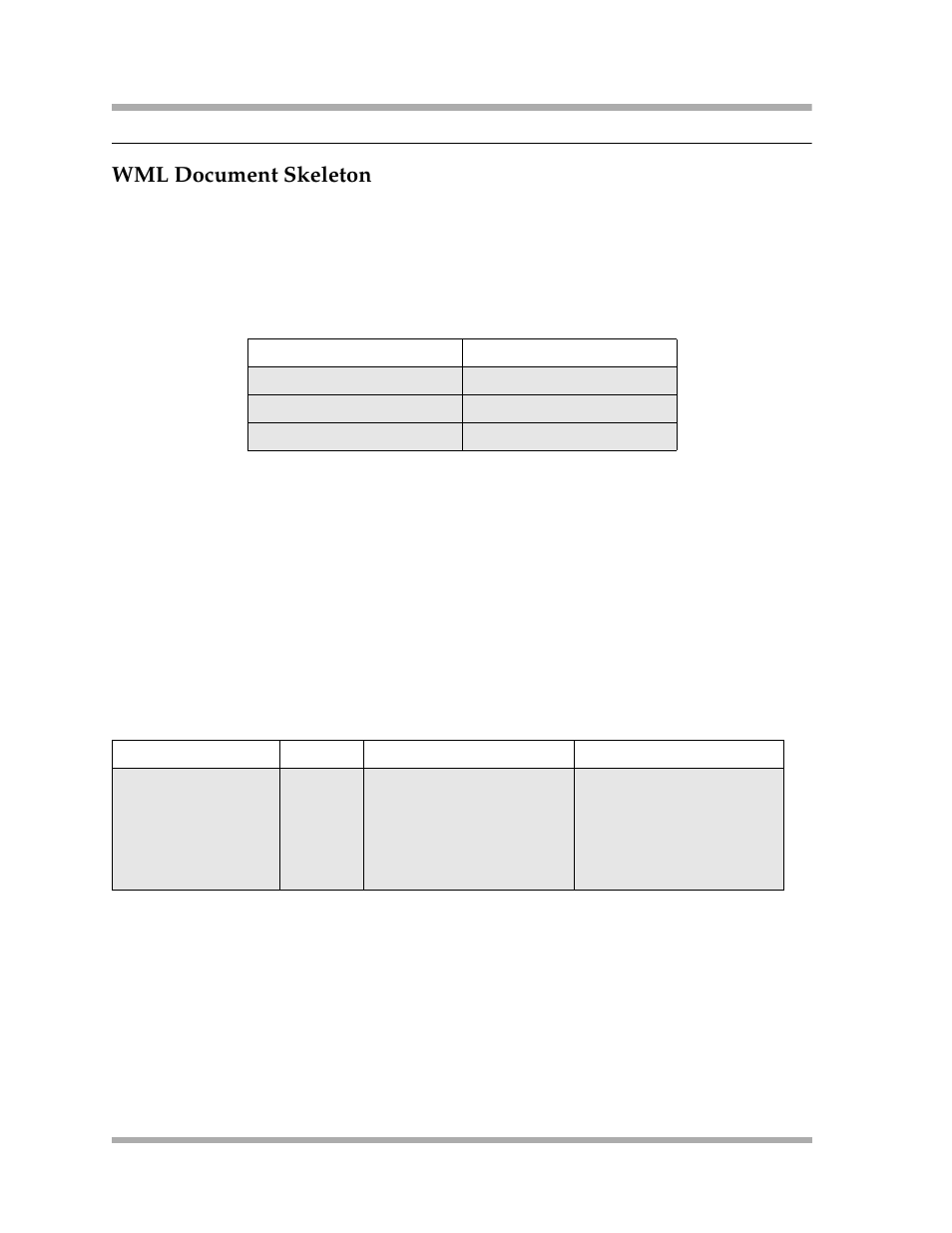 Wml document skeleton | Avaya 4600 Series User Manual | Page 134 / 150