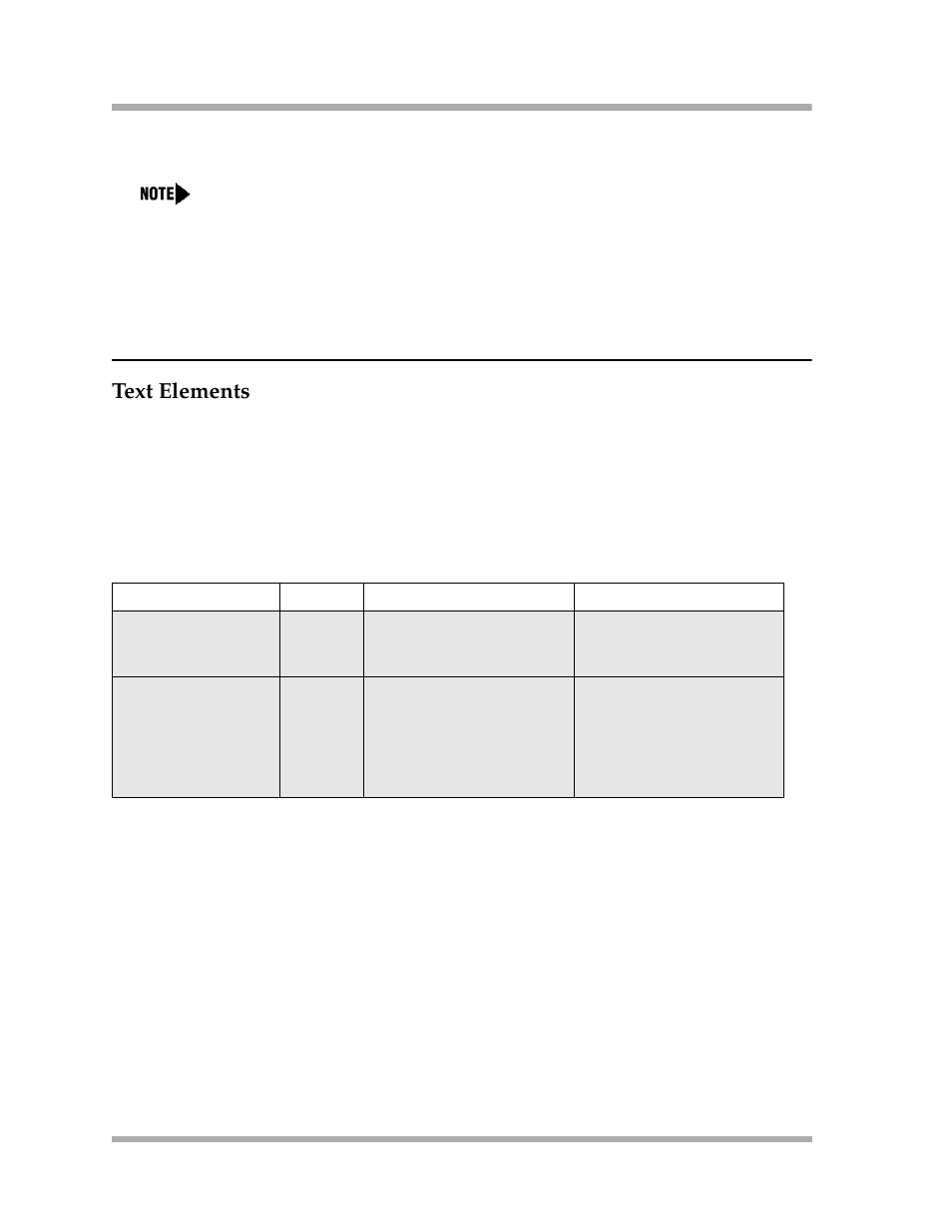 Text elements | Avaya 4600 Series User Manual | Page 136 / 150