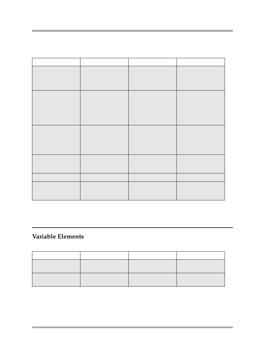 Variable elements | Avaya 4600 Series User Manual | Page 146 / 150