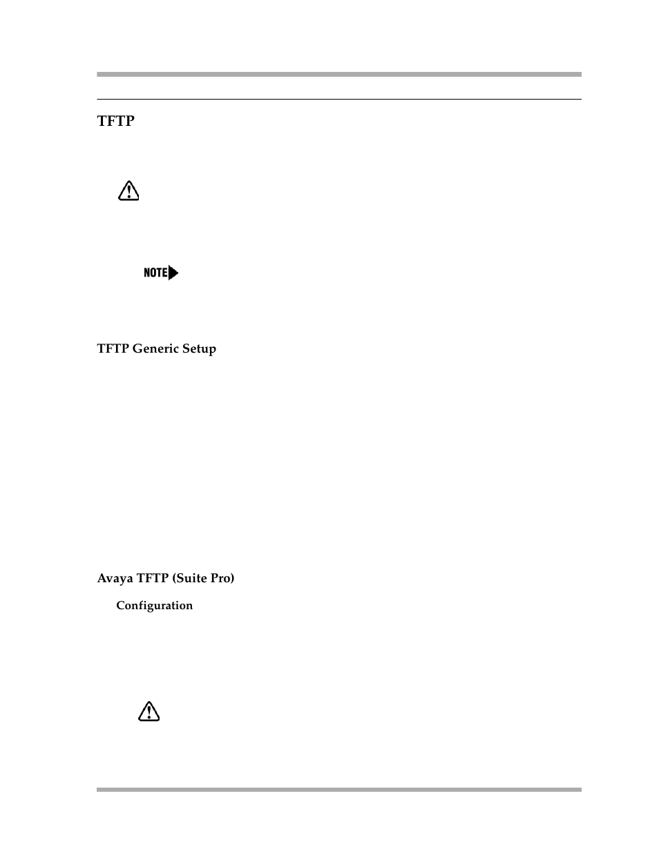 Tftp, Tftp generic setup, Avaya tftp (suite pro) | Tftp -17, Tftp generic setup -17, Avaya tftp (suite pro) -17 | Avaya 4600 Series User Manual | Page 47 / 150