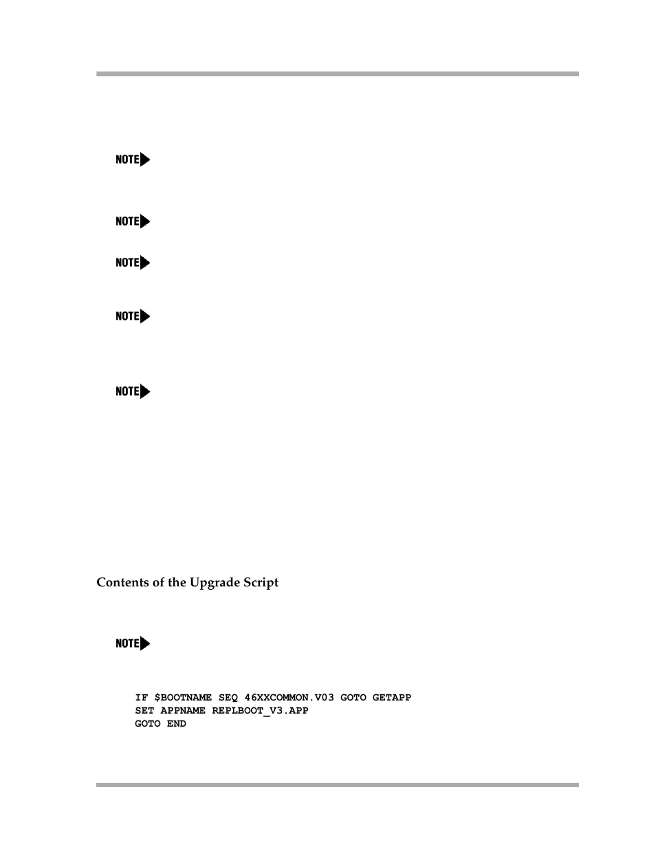 Contents of the upgrade script, Contents of the upgrade script -19 | Avaya 4600 Series User Manual | Page 49 / 150