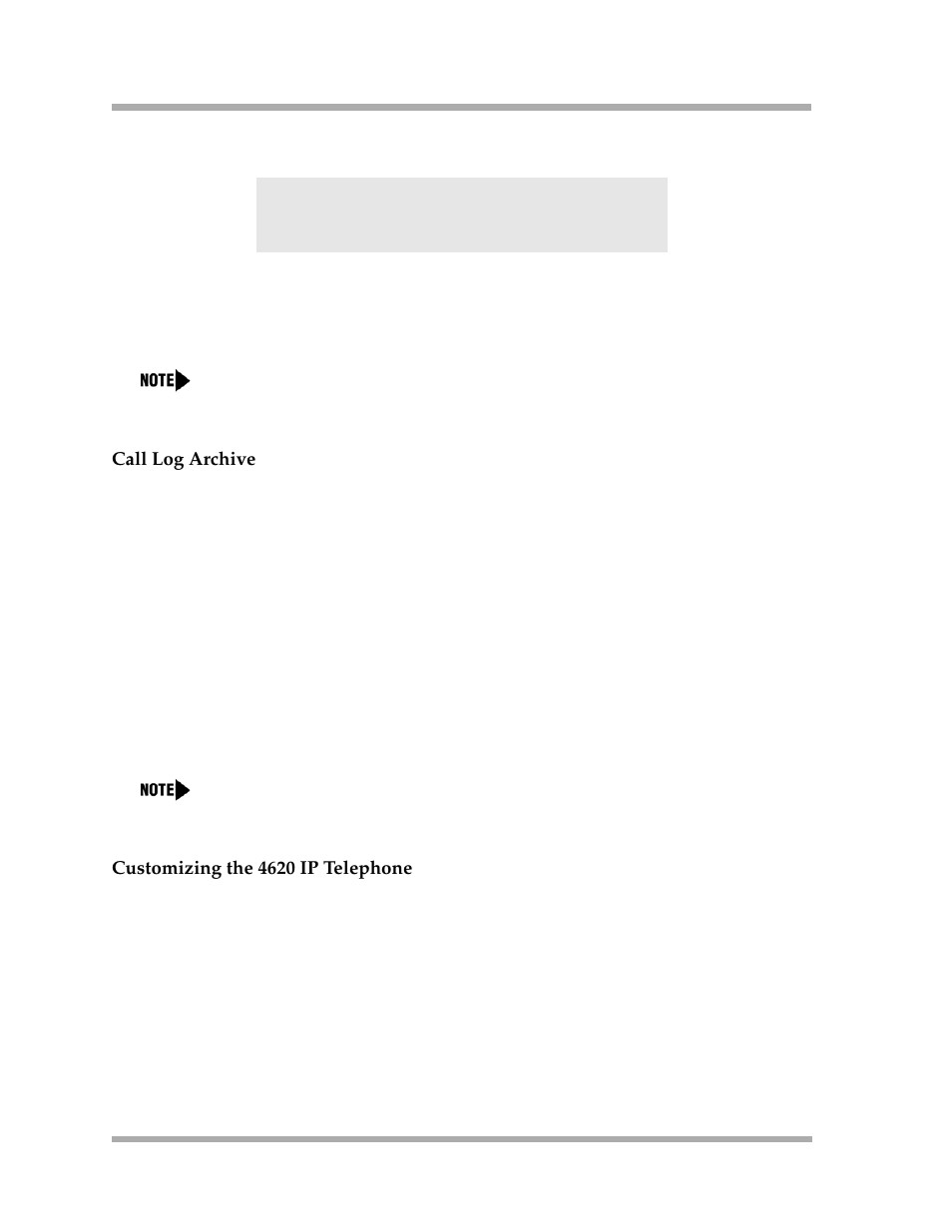 Call log archive, Customizing the 4620 ip telephone, Call log archive -32 | Customizing the 4620 ip telephone -32, D customizing the 4620 ip telephone | Avaya 4600 Series User Manual | Page 62 / 150