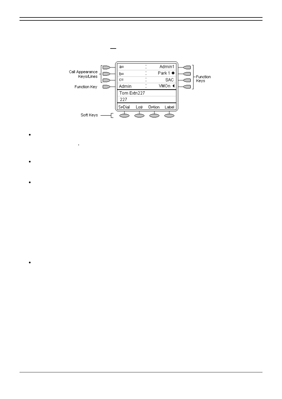 Call appearance keys | Avaya 5420 User Manual | Page 7 / 52