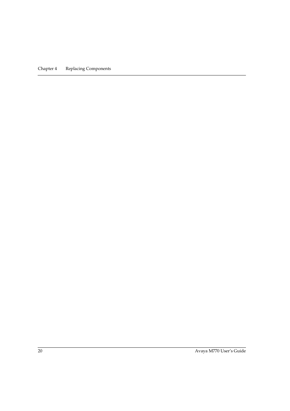 Avaya M770 User Manual | Page 30 / 38