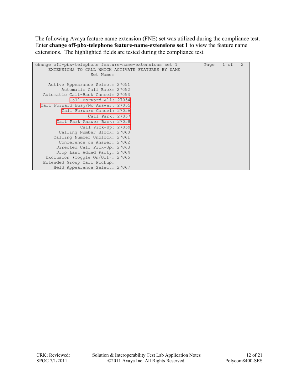 Avaya POLYCOM 8400-SES User Manual | Page 12 / 21