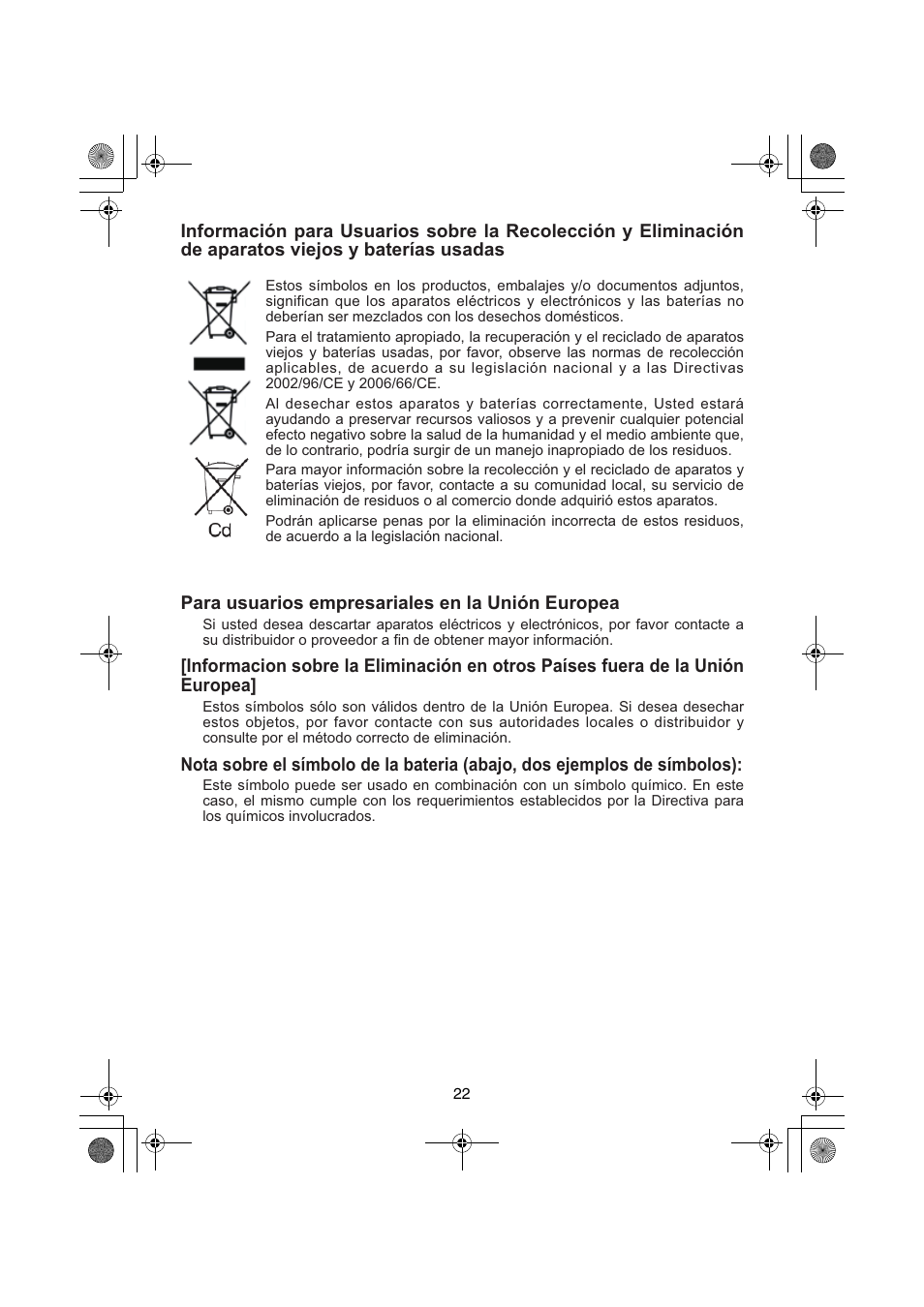 Panasonic EY3740 User Manual | Page 22 / 44