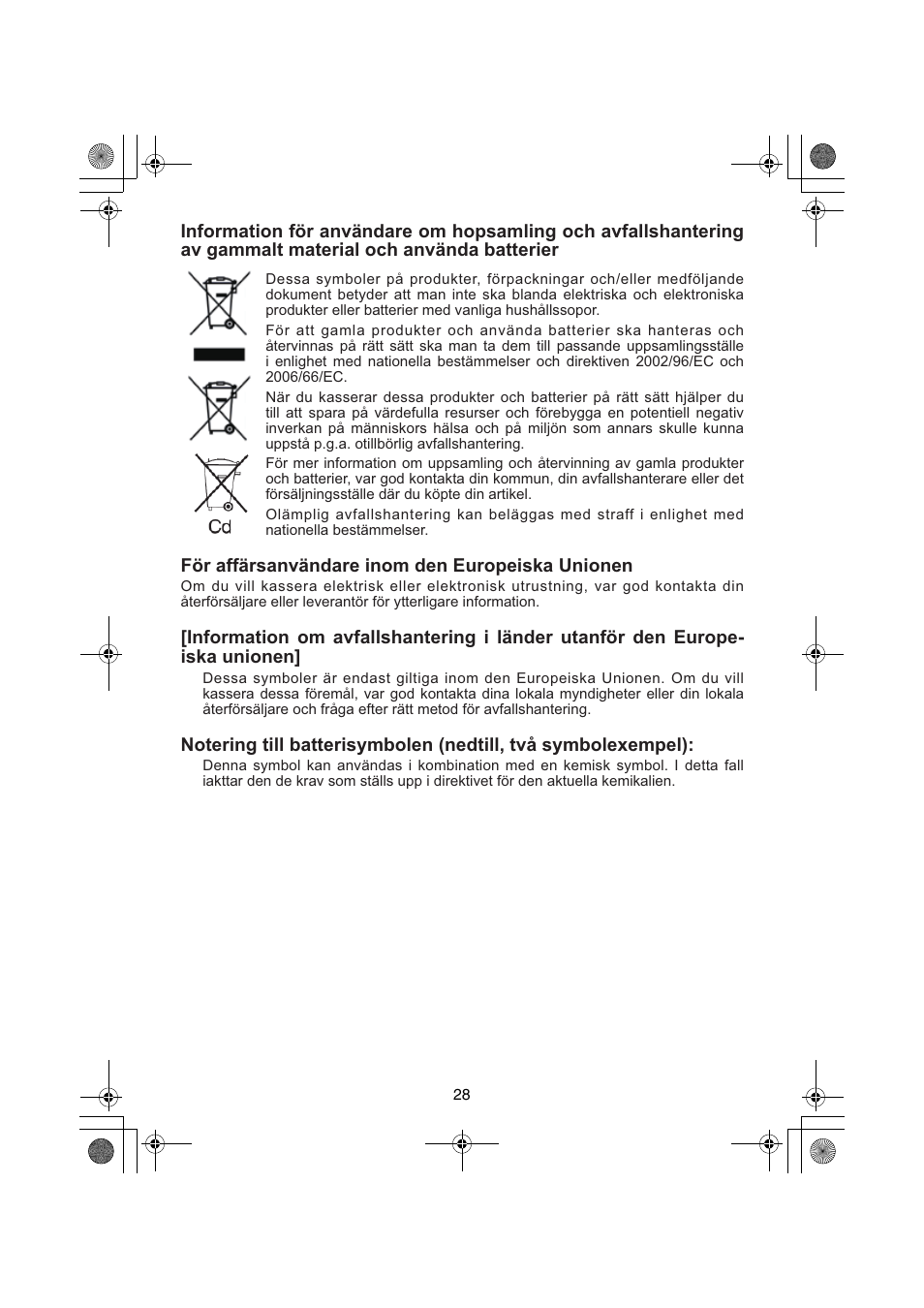 Panasonic EY3740 User Manual | Page 28 / 44
