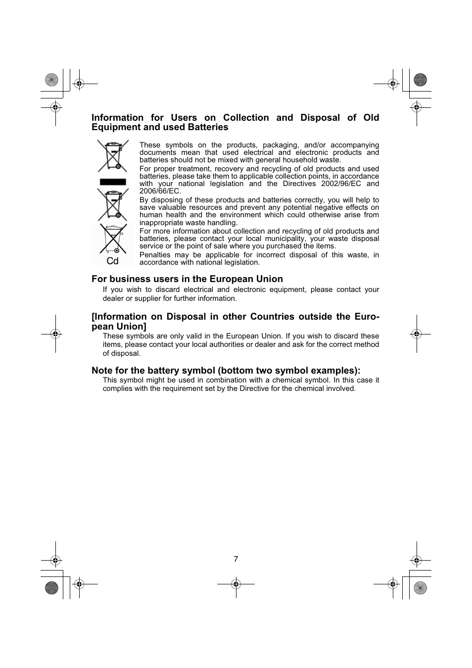 Panasonic EY3740 User Manual | Page 7 / 44