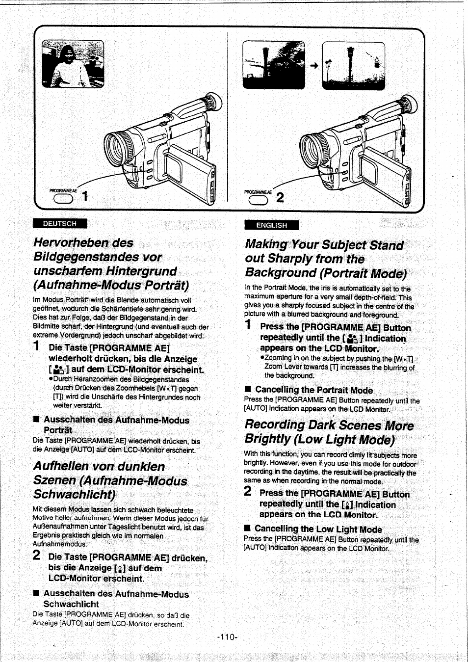 Panasonic NVVX30EG User Manual | Page 110 / 164