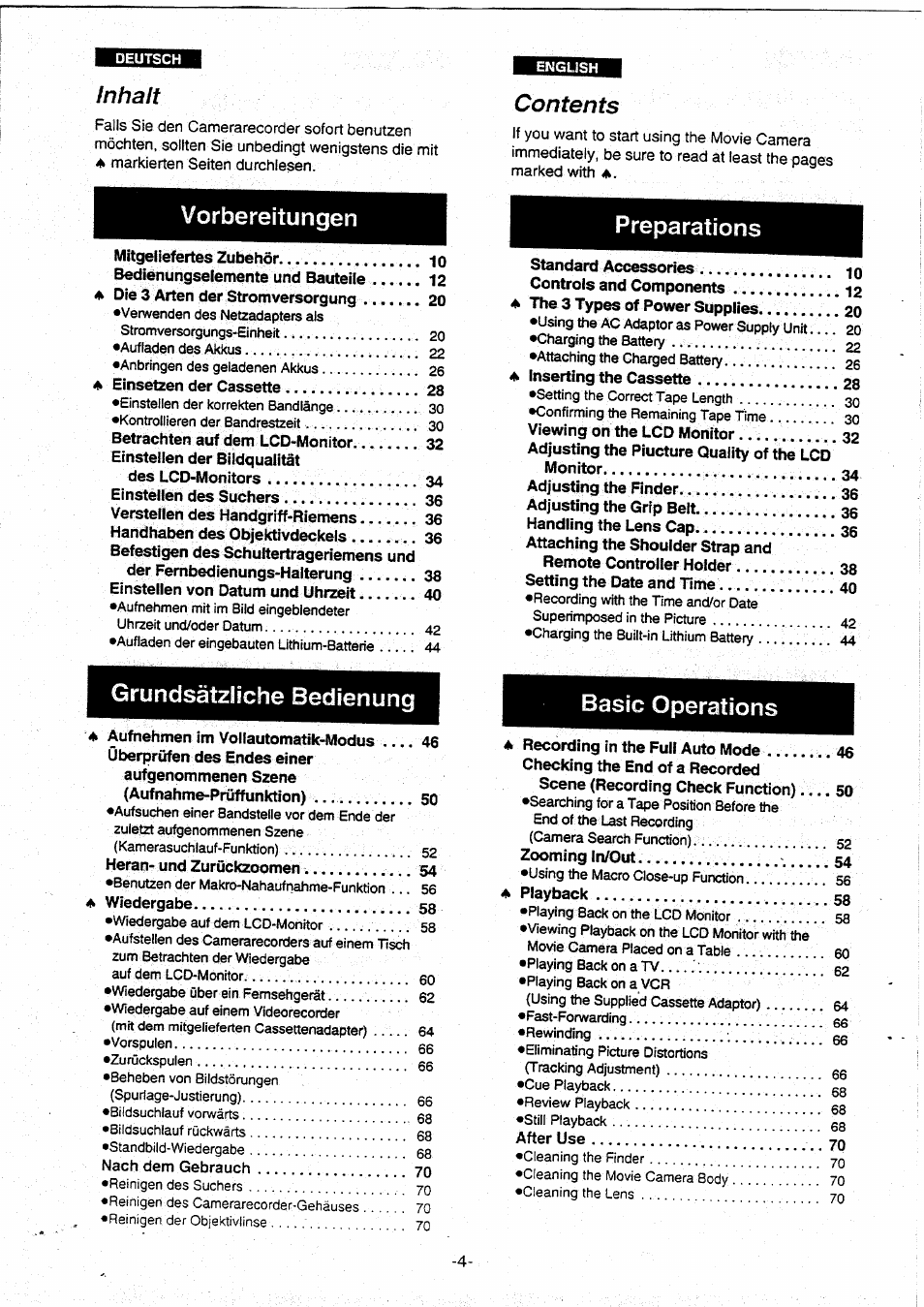 Panasonic NVVX30EG User Manual | Page 4 / 164