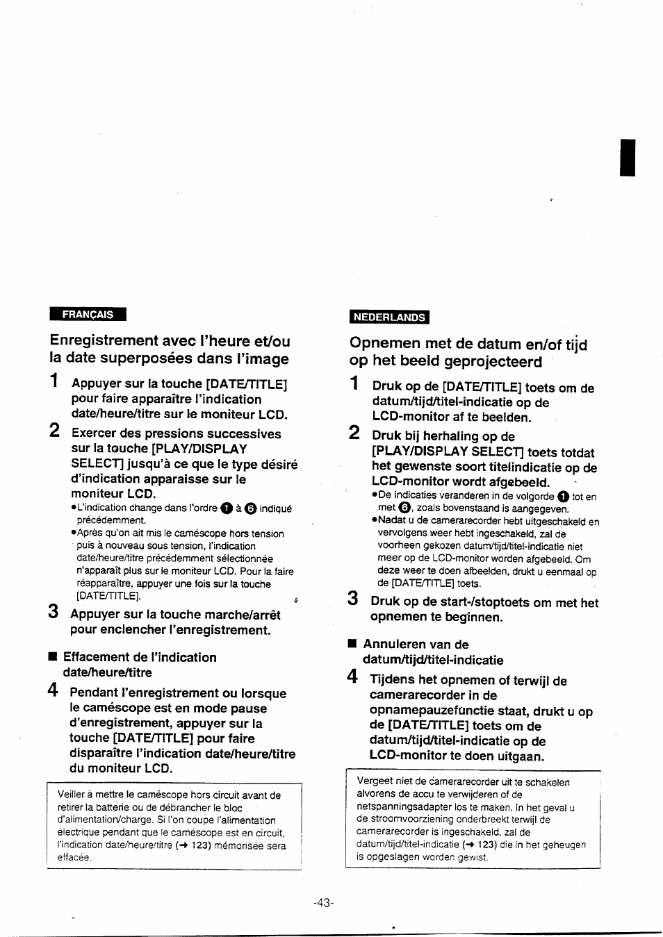 Panasonic NVVX30EG User Manual | Page 43 / 164