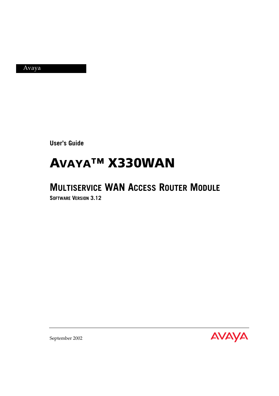 Avaya X330WAN User Manual | 264 pages