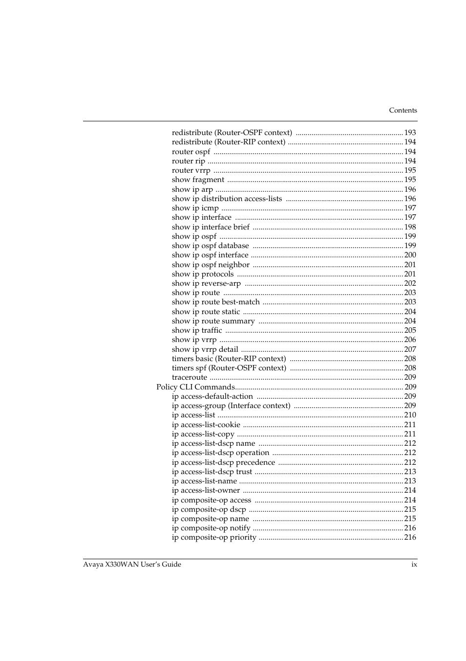 Avaya X330WAN User Manual | Page 11 / 264