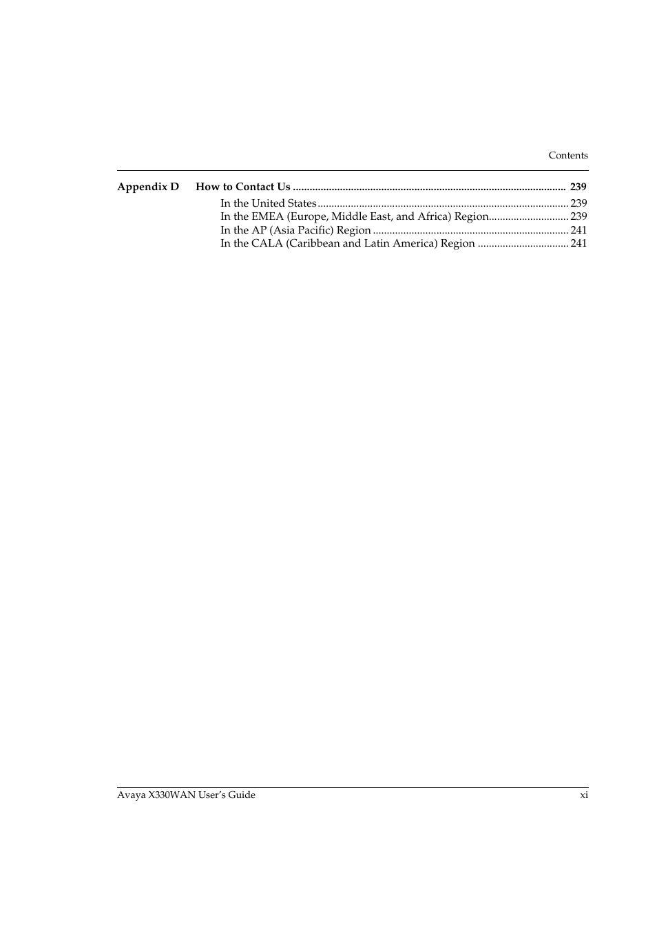 Avaya X330WAN User Manual | Page 13 / 264