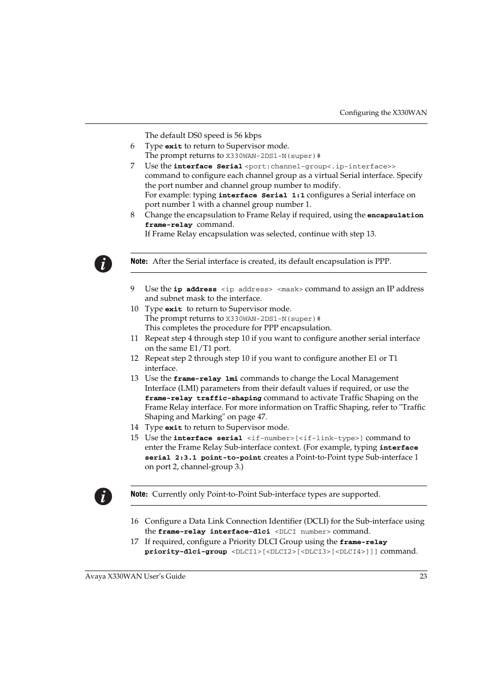 Step 6 | Avaya X330WAN User Manual | Page 45 / 264