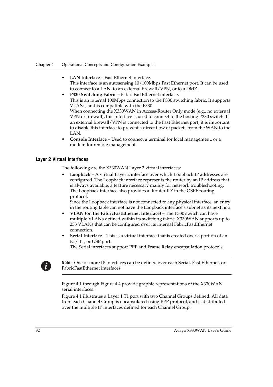 Layer 2 virtual interfaces | Avaya X330WAN User Manual | Page 54 / 264