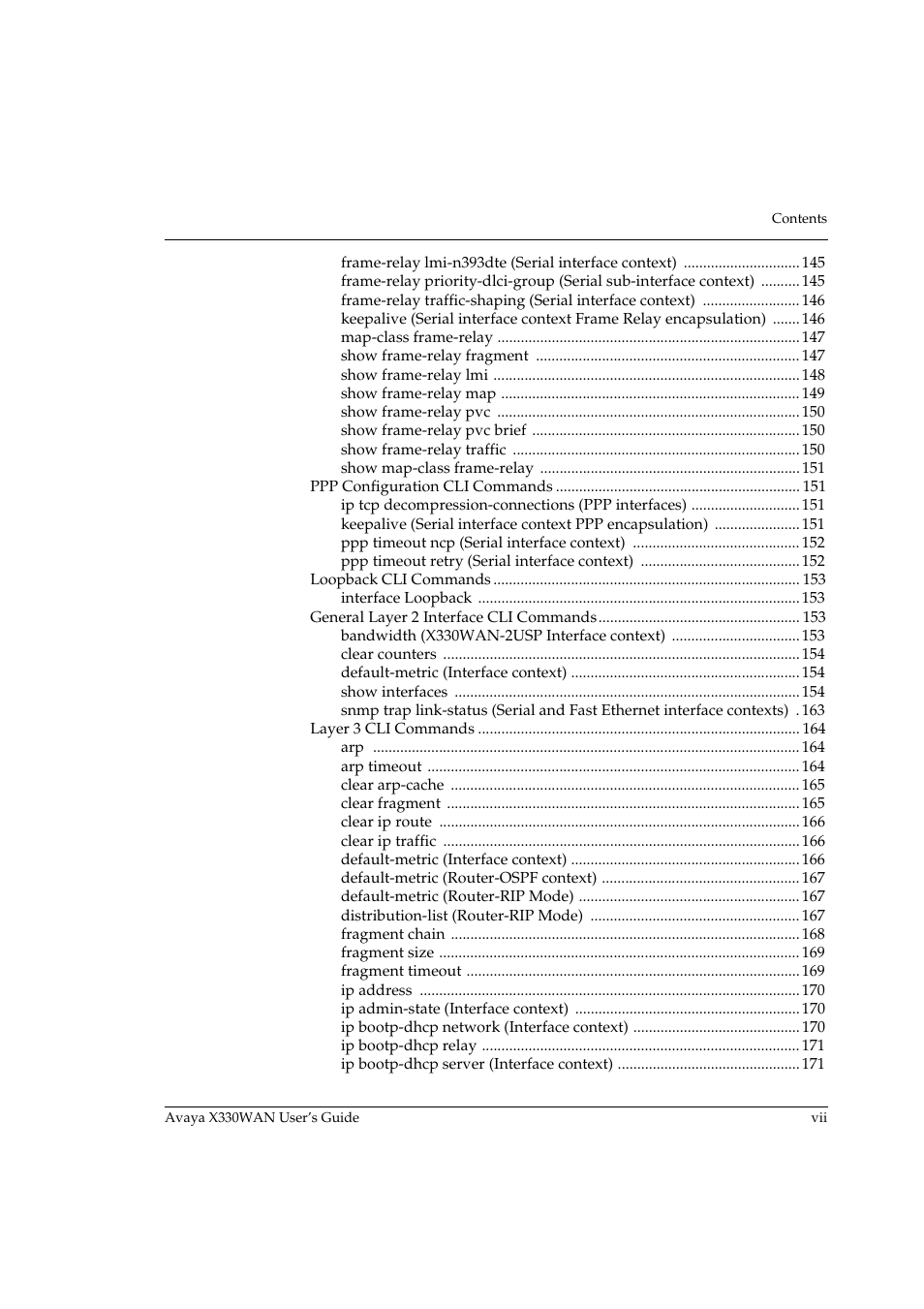Avaya X330WAN User Manual | Page 9 / 264